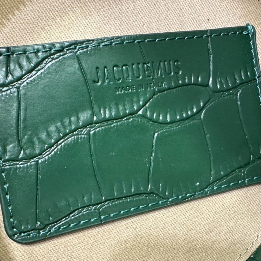 Jacquemus green leather shoulder bag, 11.5X15.5X15.5cm - Picture 4 of 9
